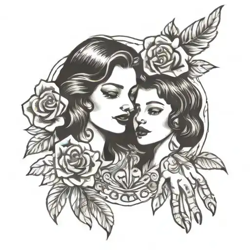 Daughter Holding Hands