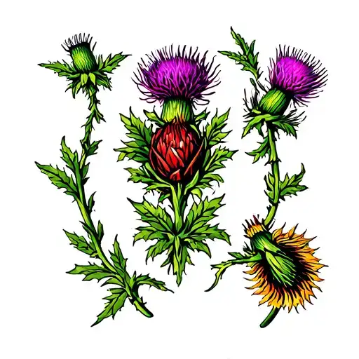 Macquarrie Tartan And Thistle
