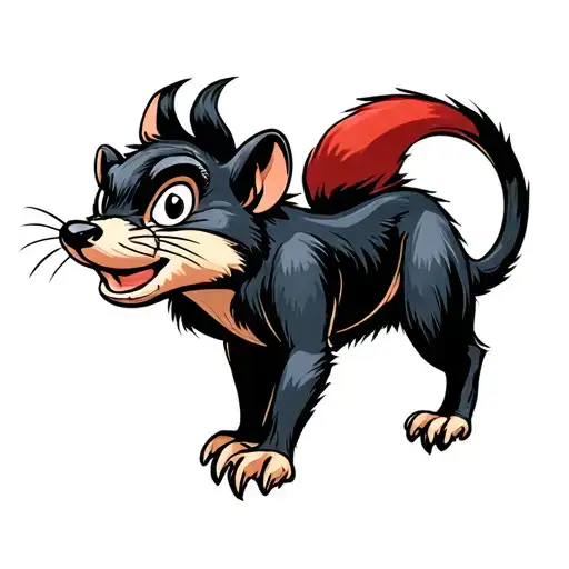 Tasmanian Devil Looney Tunes In Marine Dress Blues