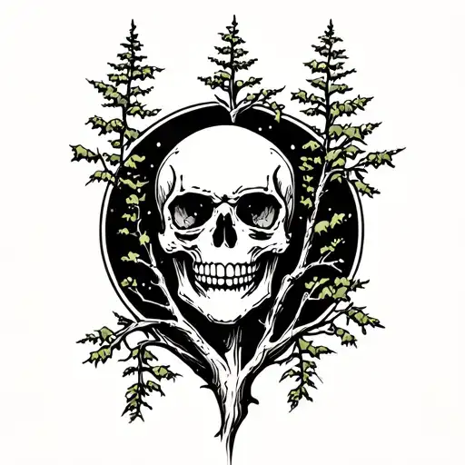 Skull And Tree