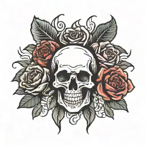Skull And Roses