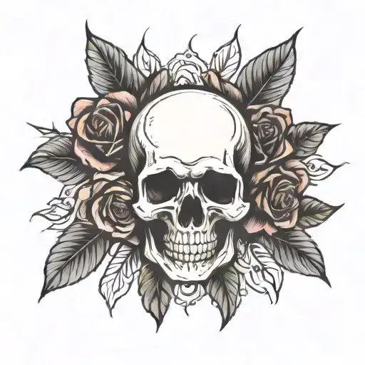 Skull And Roses