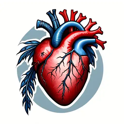 Anatomical Heart With A Rook