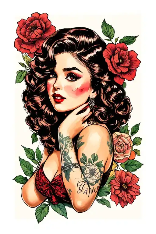 Domestic Violence Pin Up Girl