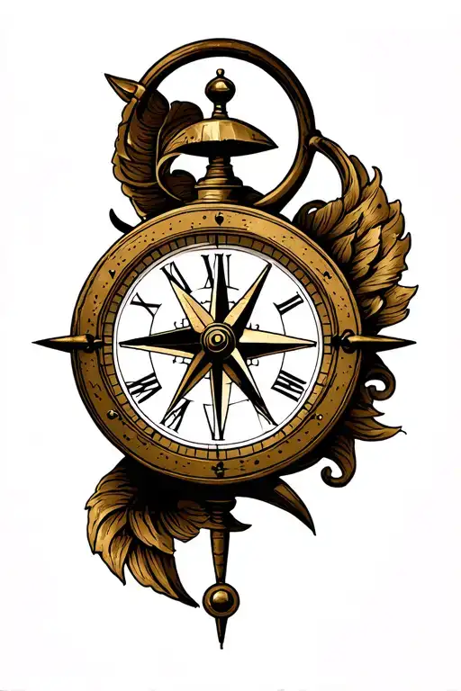 Half Clock Half Compass