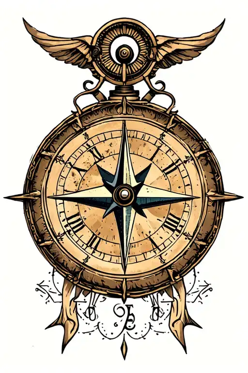 Half Clock Half Compass