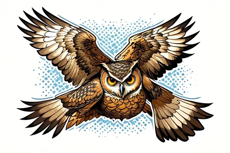 Owl Flying