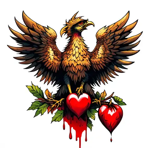 Phoenix And Bleeding Heart