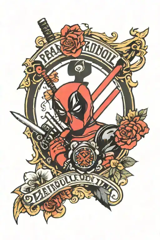 Deadpool Logo Incorporating Elements