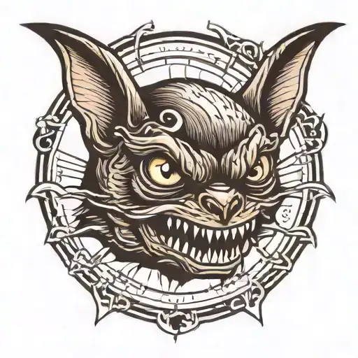 Demonic Bat Head