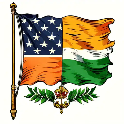 Singapore Irish Flags