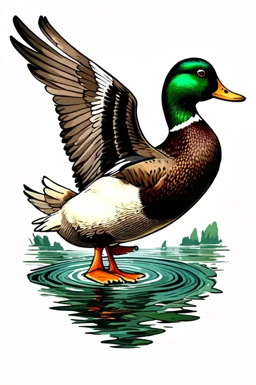 Duck Flying