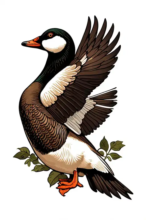 Goose Tattoo For Shoulder