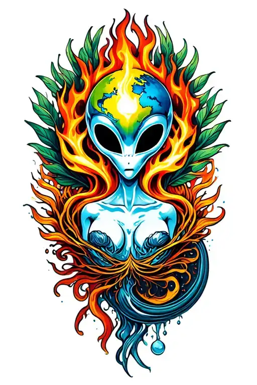 Fire Water Earth Air Alien