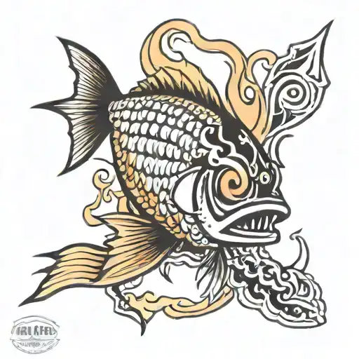 Fish Metallica Date Flames