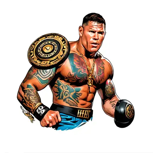 John Cena With The Wwe Spinner Championship