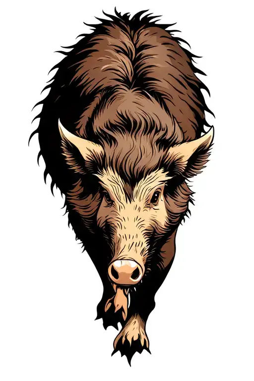 Boar Running Together