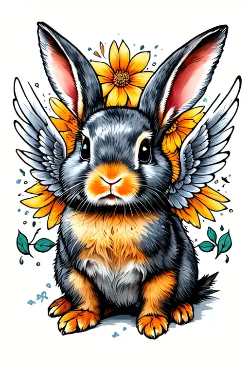 Baby Rabbit With Wings
