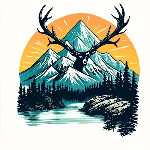 Mountains And Antlers