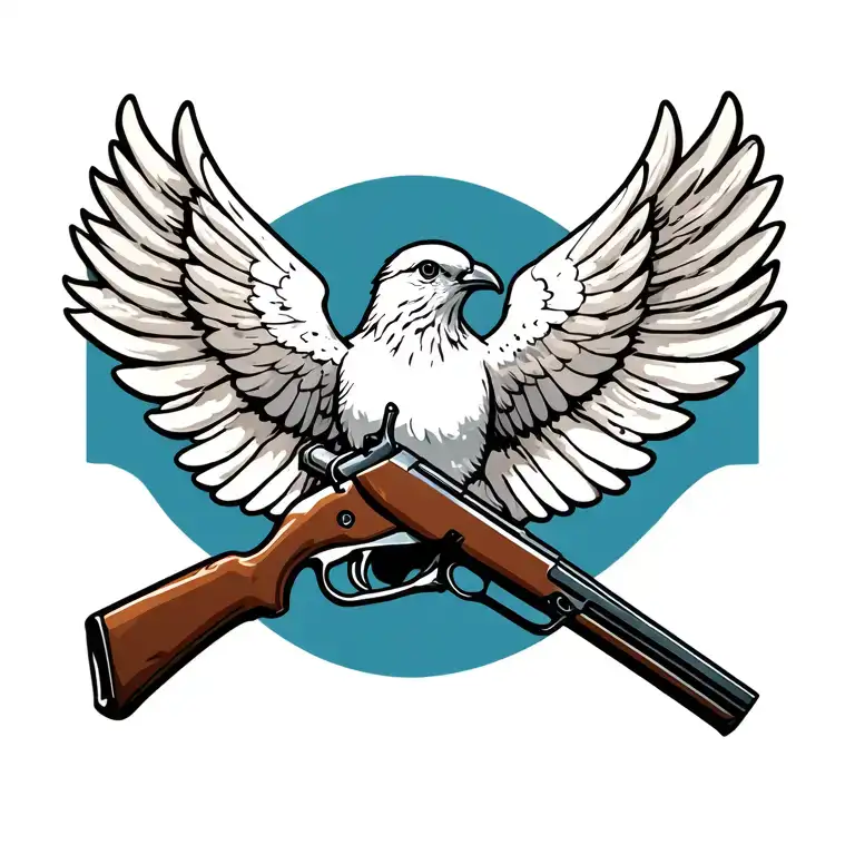 Peace Dove With A Rifle Morphing