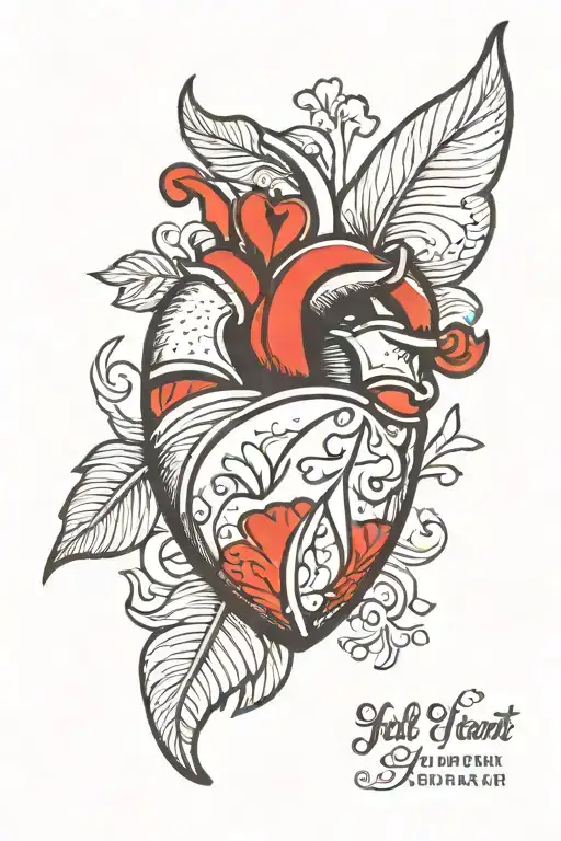 Half Heart Half Stone Sculpture