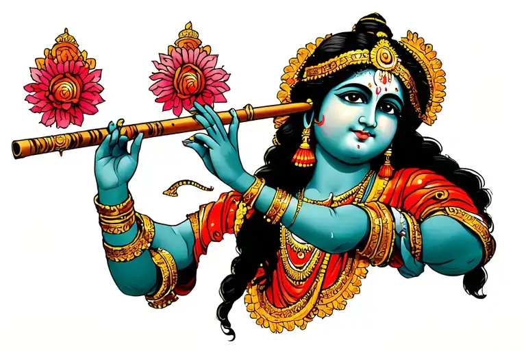 Krishna Playing Flute