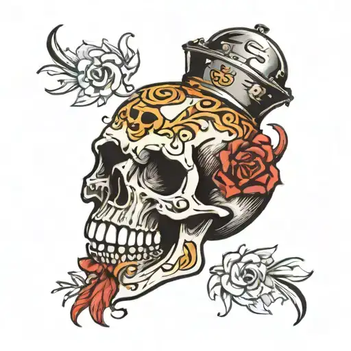 Laughing Skull Adorned