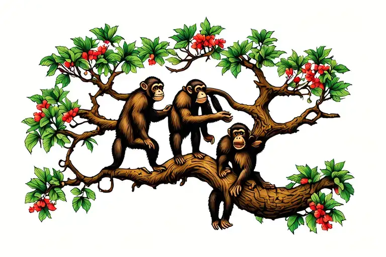 Tree With Monkeys