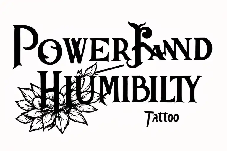 Powerand Humility Minimalist