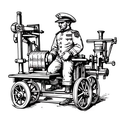 John Deere Us Navy Sailor Printing Press