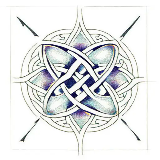 Celtic Knot With Binary Numbers