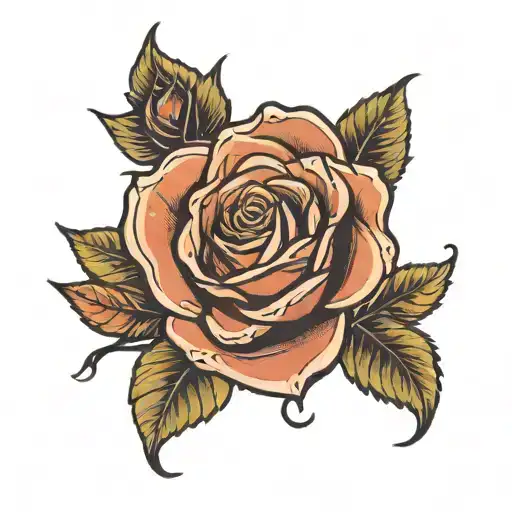 Women And Rose Wrapped