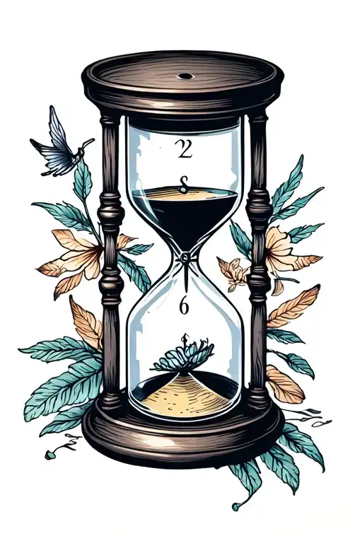 Hourglass Remember Remember Live Time Flies Seize Day