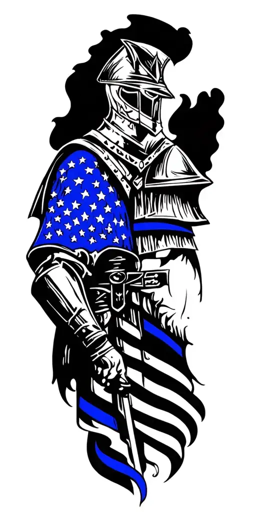 Thin Blue Line Knight
