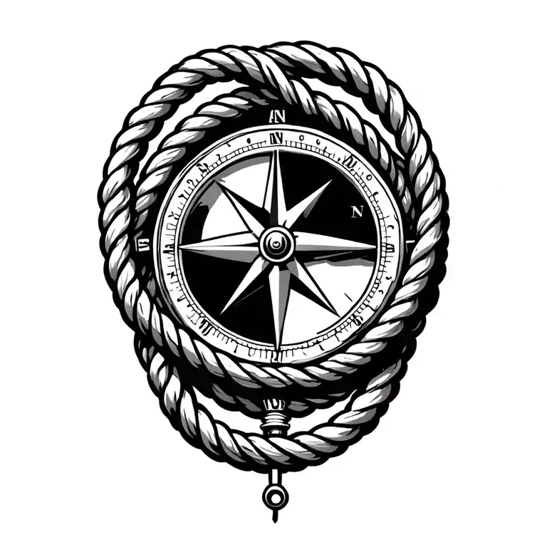 Compass Rope Intertwined