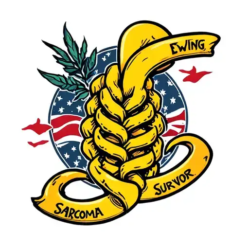 Ewing Sarcoma Survivor Symbol Intertwined Within