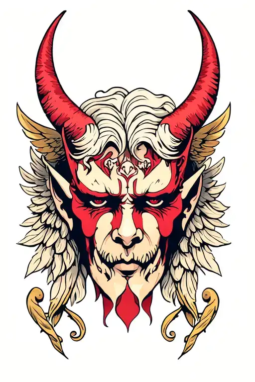 Angel And Demon Face