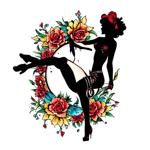 Sexy Stripper Silhouette