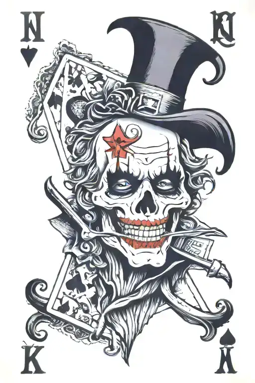 Death Joker Playing Card