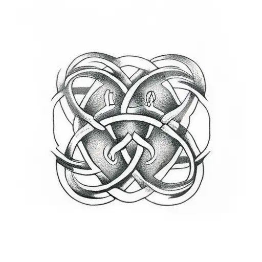 Celtic Knot With Cat