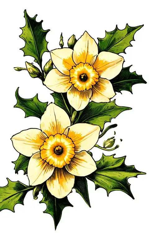 Holly And Narcissus