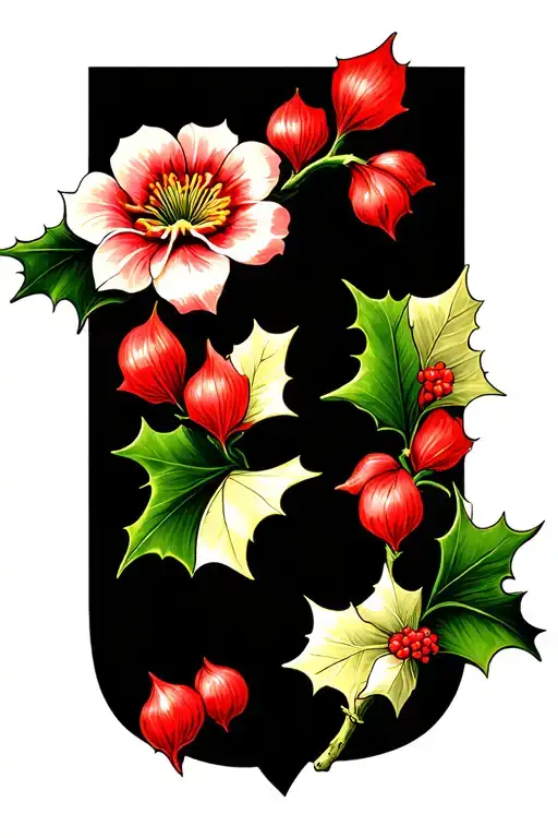 Holly Flower Blooming