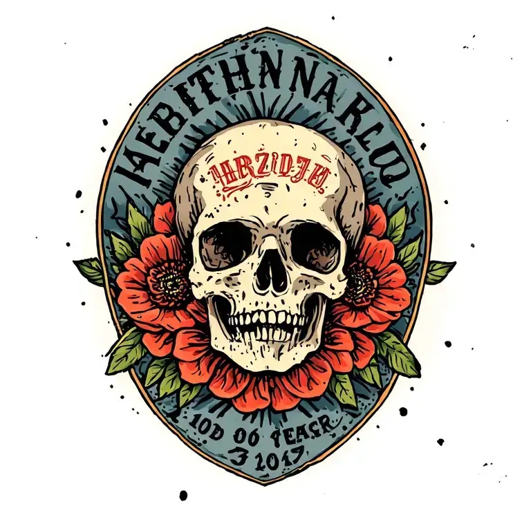 Unique Tattoo That Includes Birth Year Dates With Room To Add More