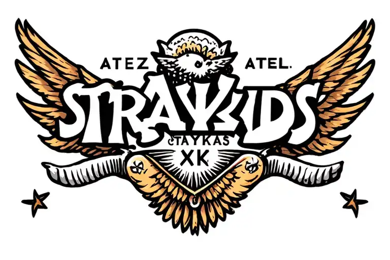 Ateez Logo And Straykids Logo