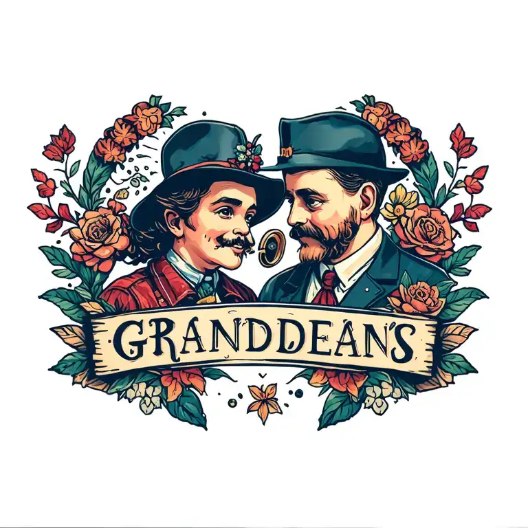 Grandchildren Tattoo For Grandpa