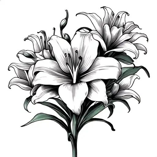 Spider Lilly Flowers Blooming