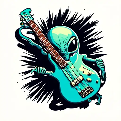 Alien Bass Guitar