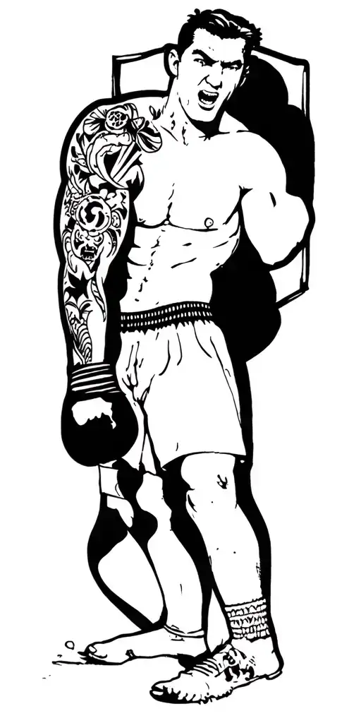 Beatup Tattooed Boxer
