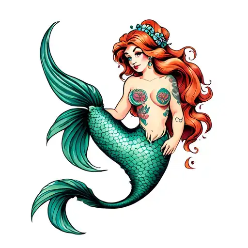 The Little Mermaid With Piercings And