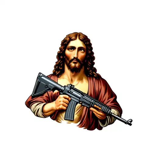Jesus With An M16